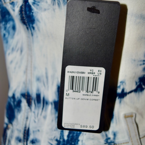 Guess button up denim corset - Picture 4 of 4
